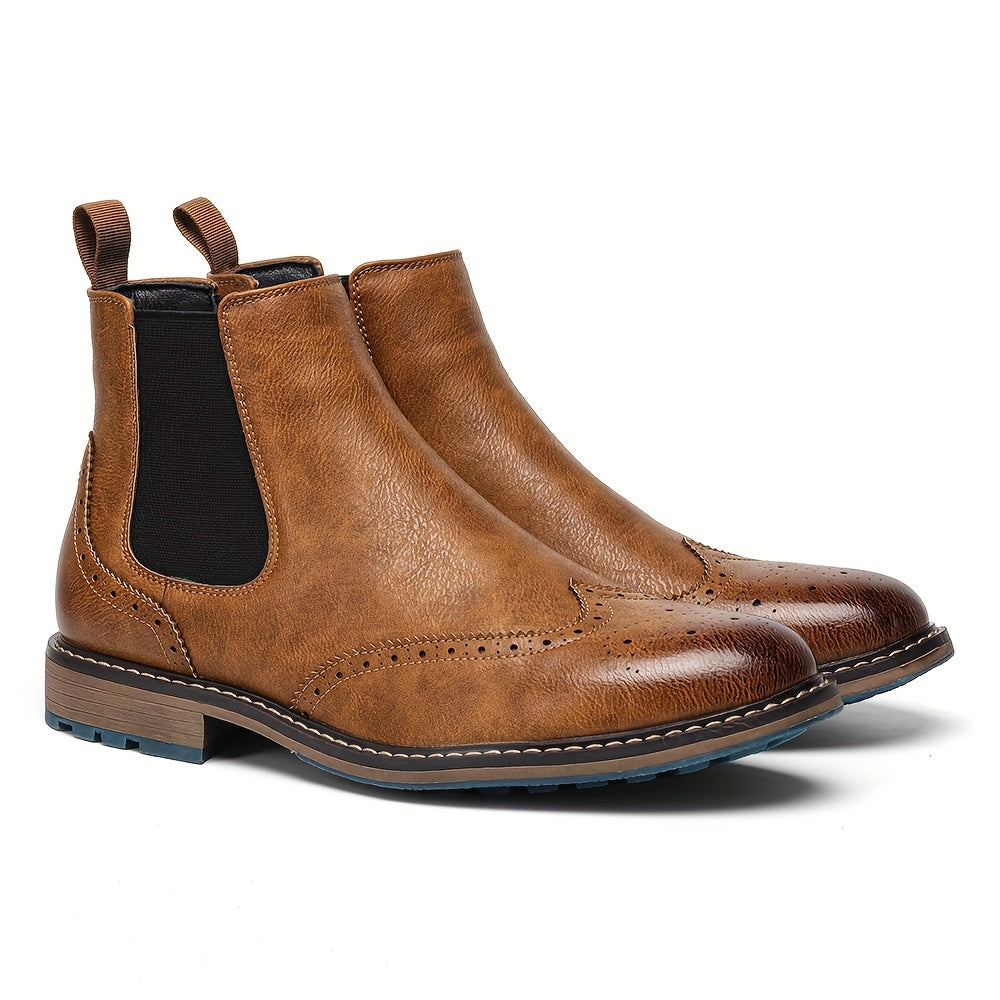 Verona™ - Bottines Chelsea en cuir bout fleuri