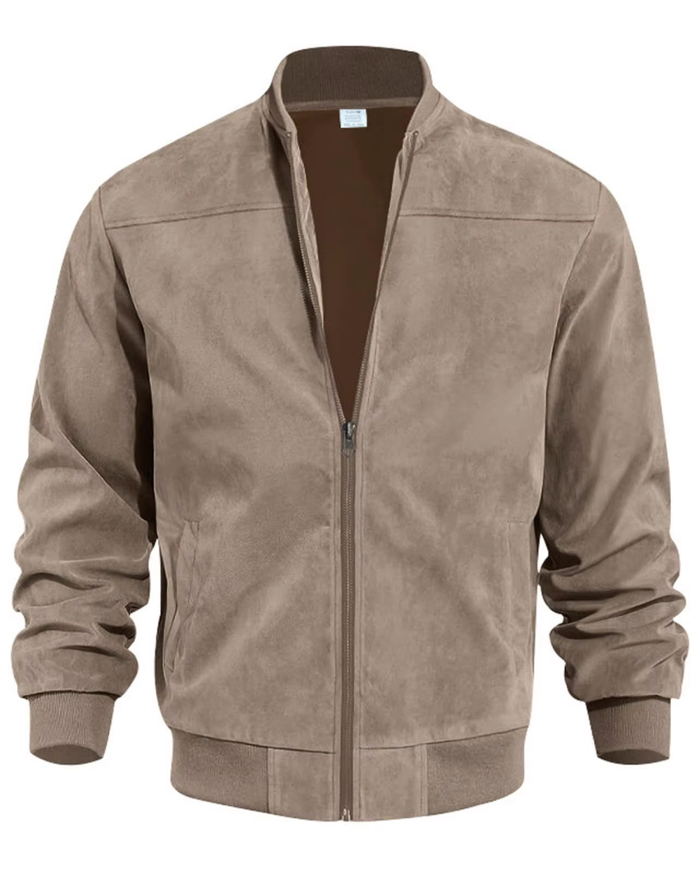 Aero™ - Bomber en daim à col côtelé