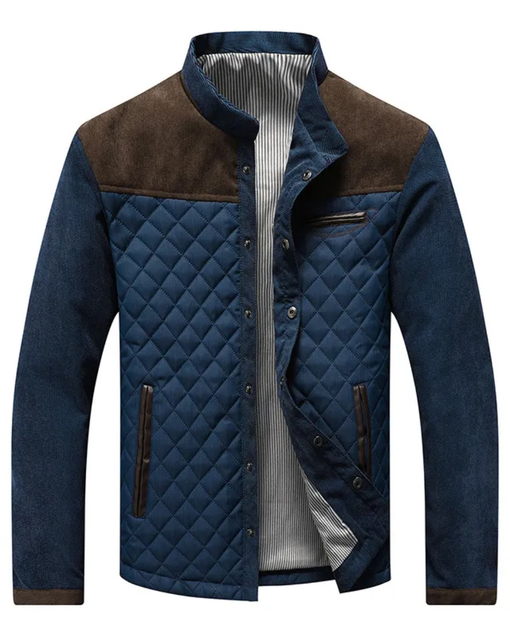 Lombardi™ – Veste matelassée à empiècements en daim