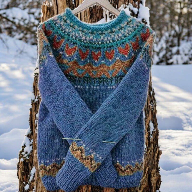 Johanna™ - Pull jacquard en laine douce