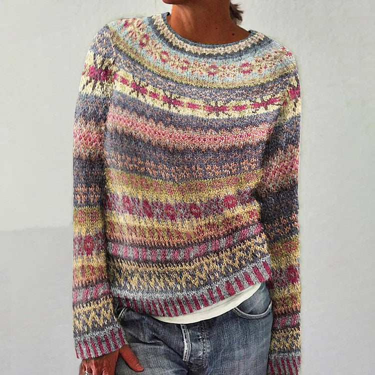 Anna™ - Pull jacquard en laine douce