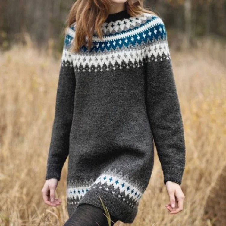 Dianne™ - Pull jacquard en laine douce