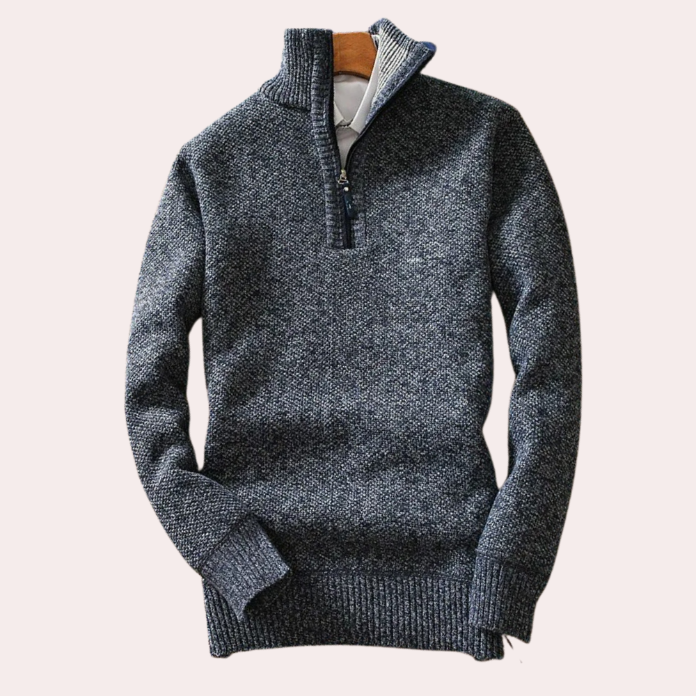 Melou™ - Pull à col montant zippé
