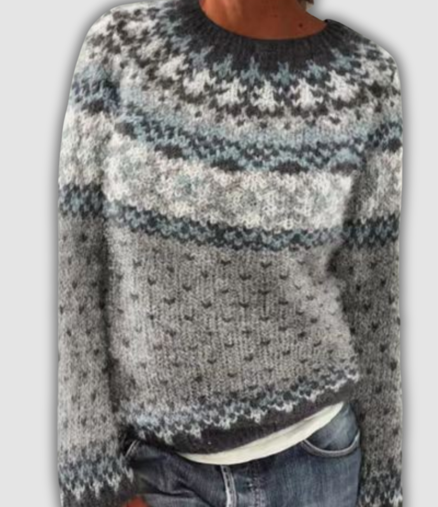 Capucine™ - Pull jacquard en laine douce