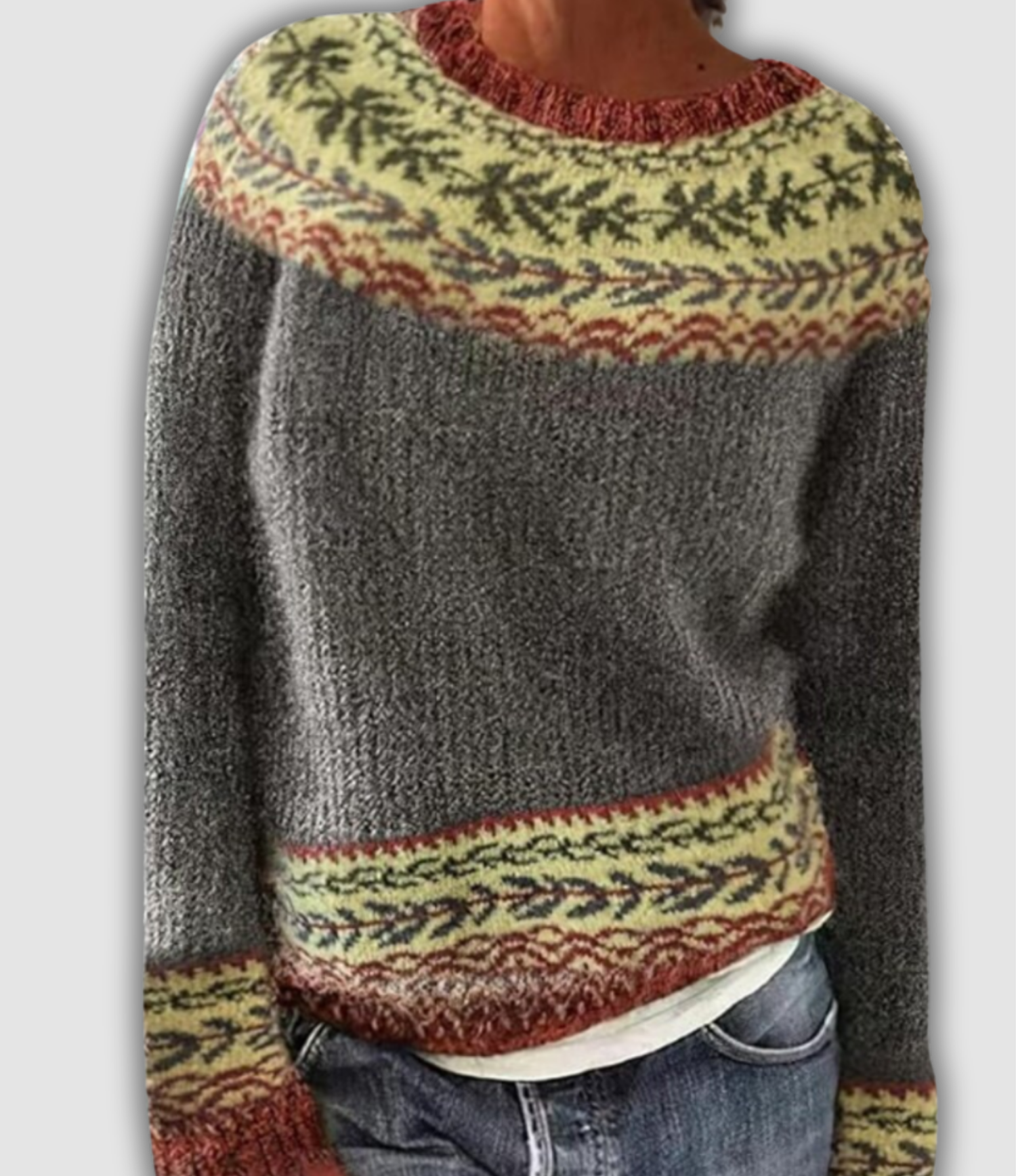 Juliette™ - Pull jacquard en laine douce