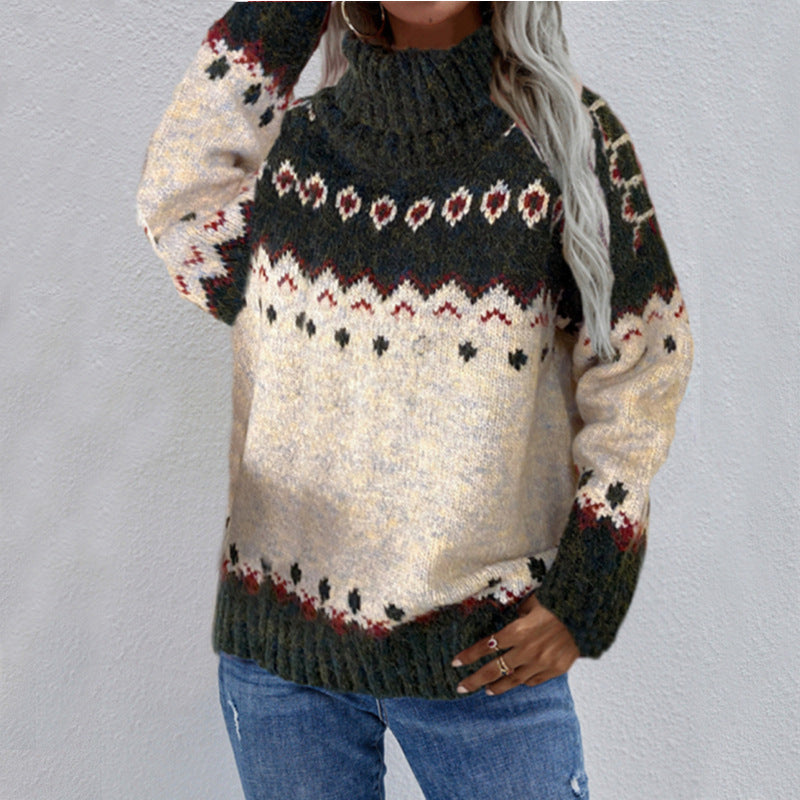 Éléonore™ - Pull jacquard en laine douce