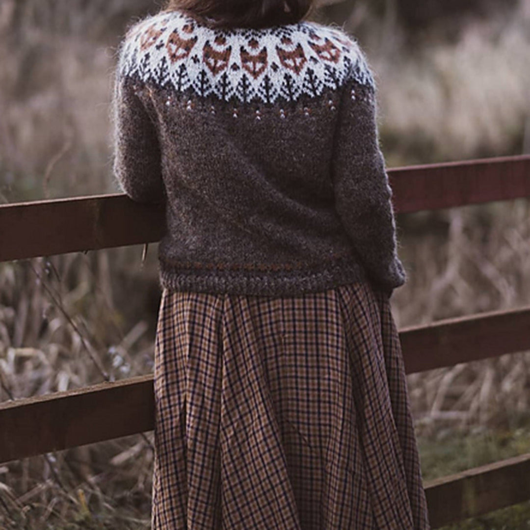 Pauline™ - Pull jacquard en laine douce