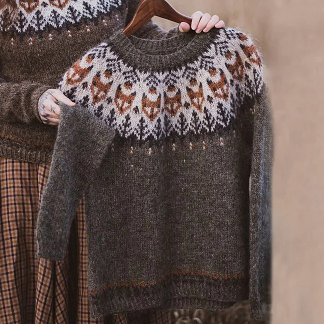Pauline™ - Pull jacquard en laine douce
