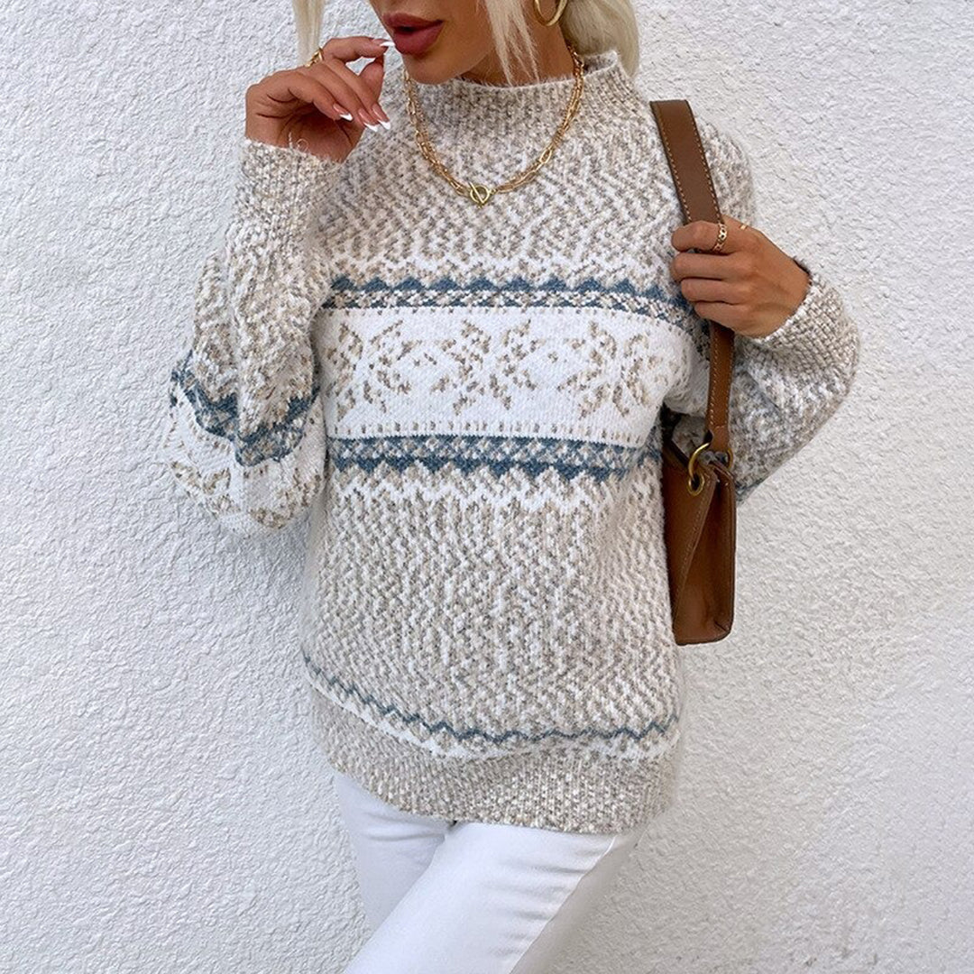 Helena™ - Pull jacquard en laine douce