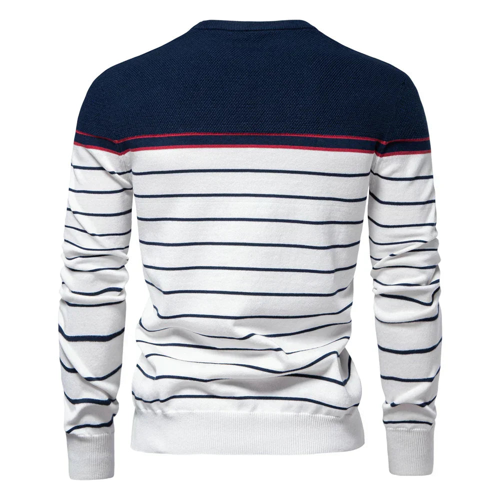 Max™ - Pull col rond à rayures
