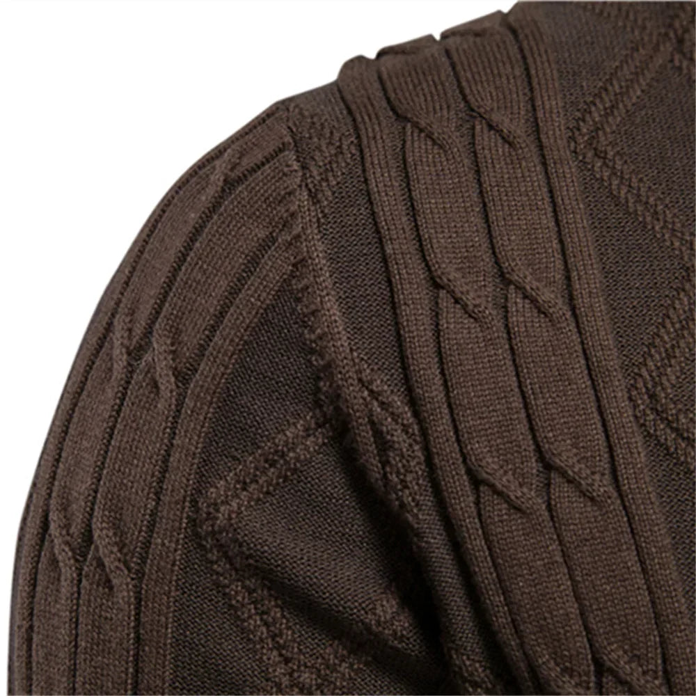 Charles™ - Gilet à col châle en maille torsadée