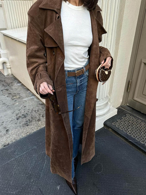 Laura™ – Trench long en daim