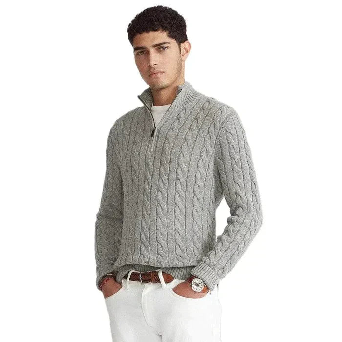 Alexandro™ – Pull zip élégant torsadé