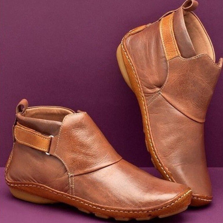 Bérénice™ - Bottines tendance en cuir véritable