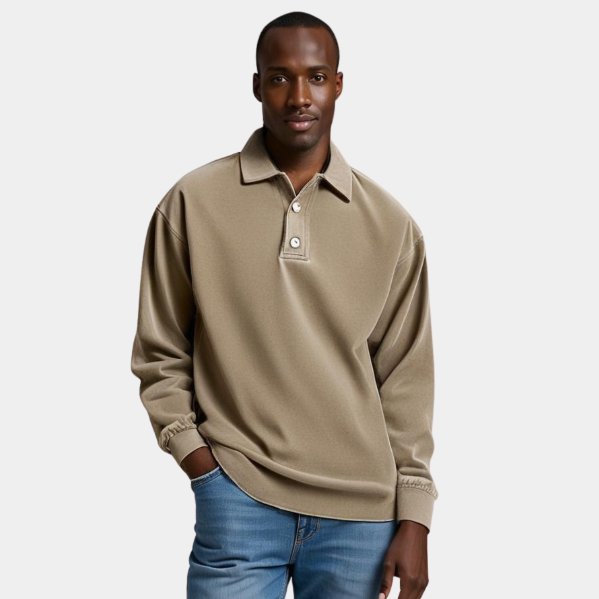 Nicolas™ - Polo vintage à manches longues