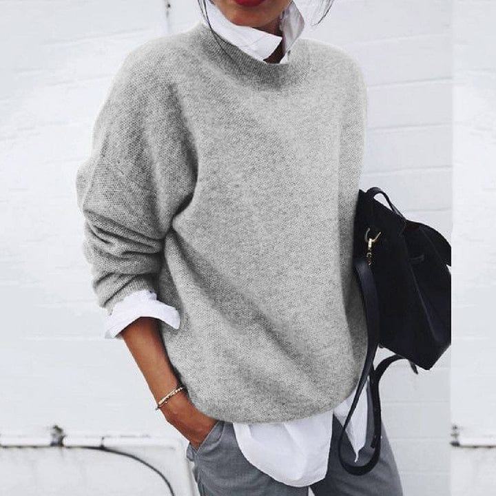 Amandine™ - Pull à col rond en laine douce
