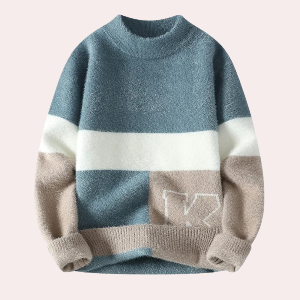 Ranieri™ - Pull ample à motif patchwork