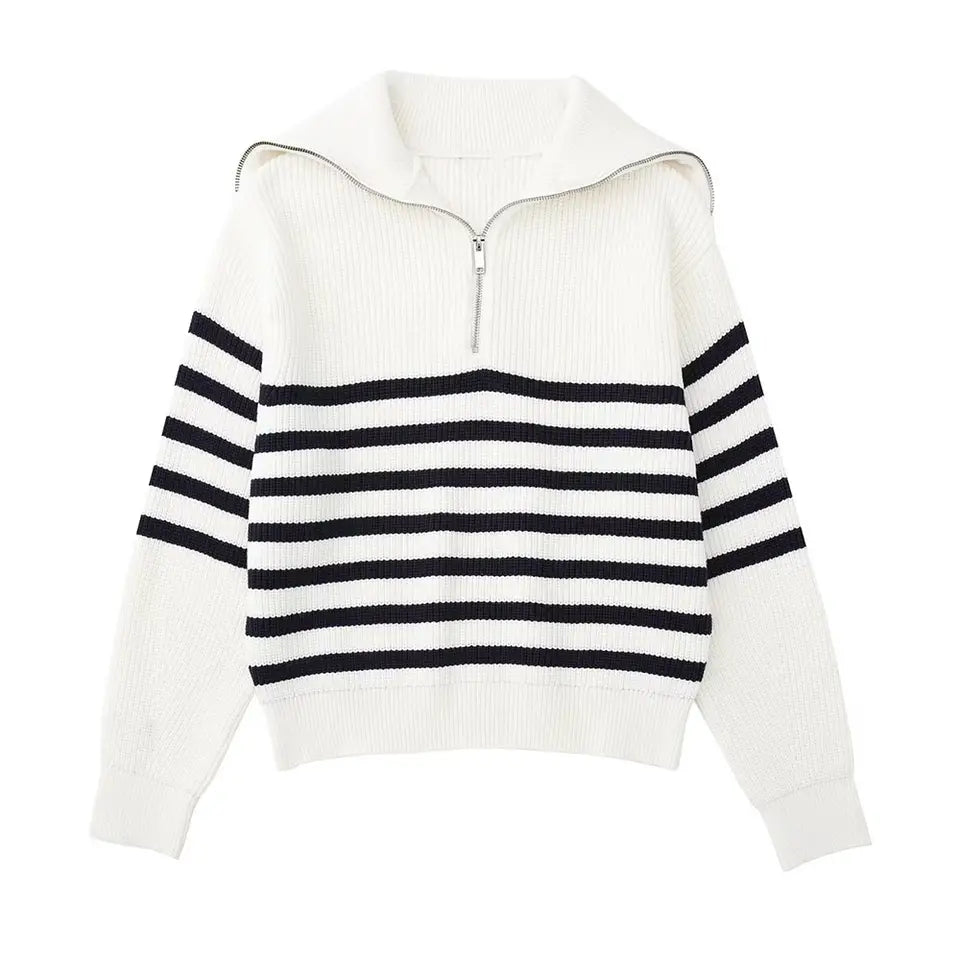 Savrani™ - Pull zippé en laine douce