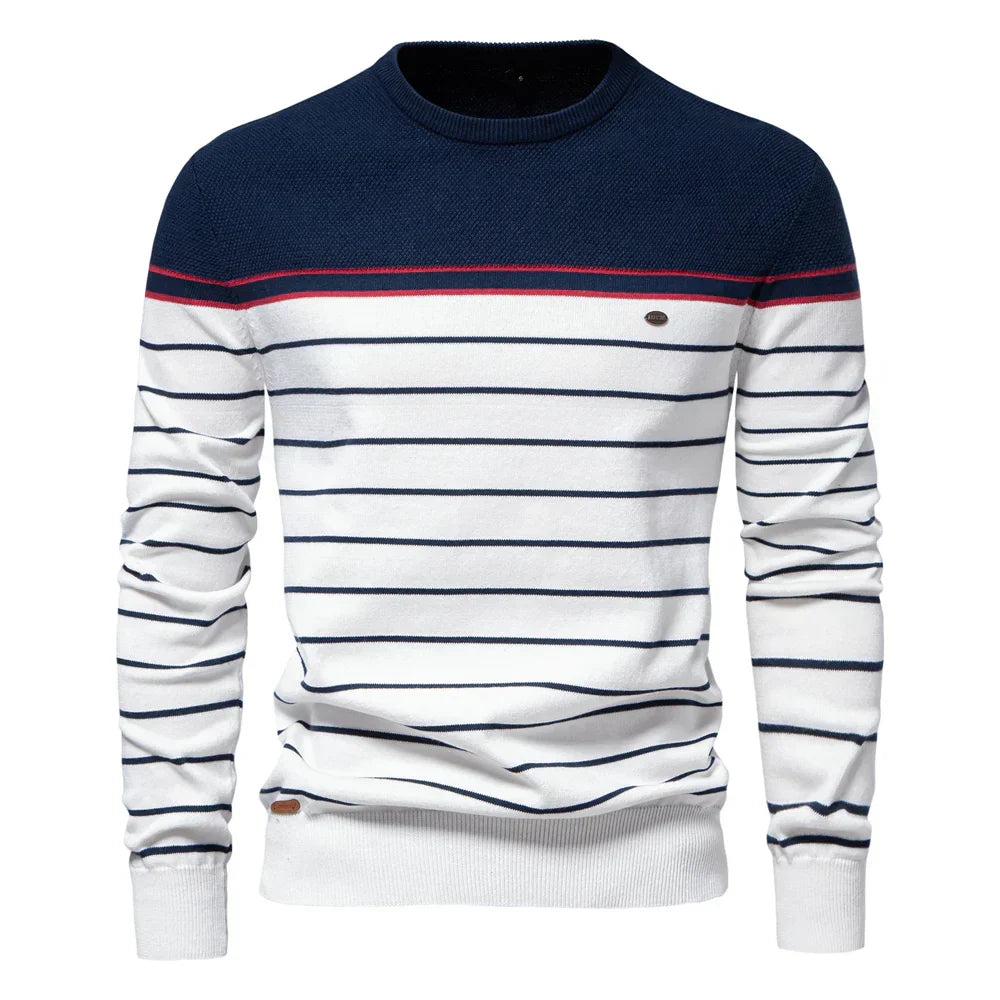 Max™ - Pull col rond à rayures
