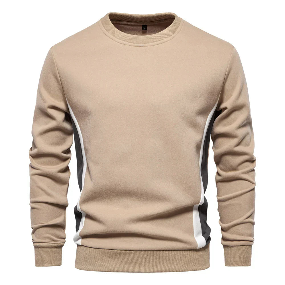 Mathieu™ - Pull à col rond à bandes latérales