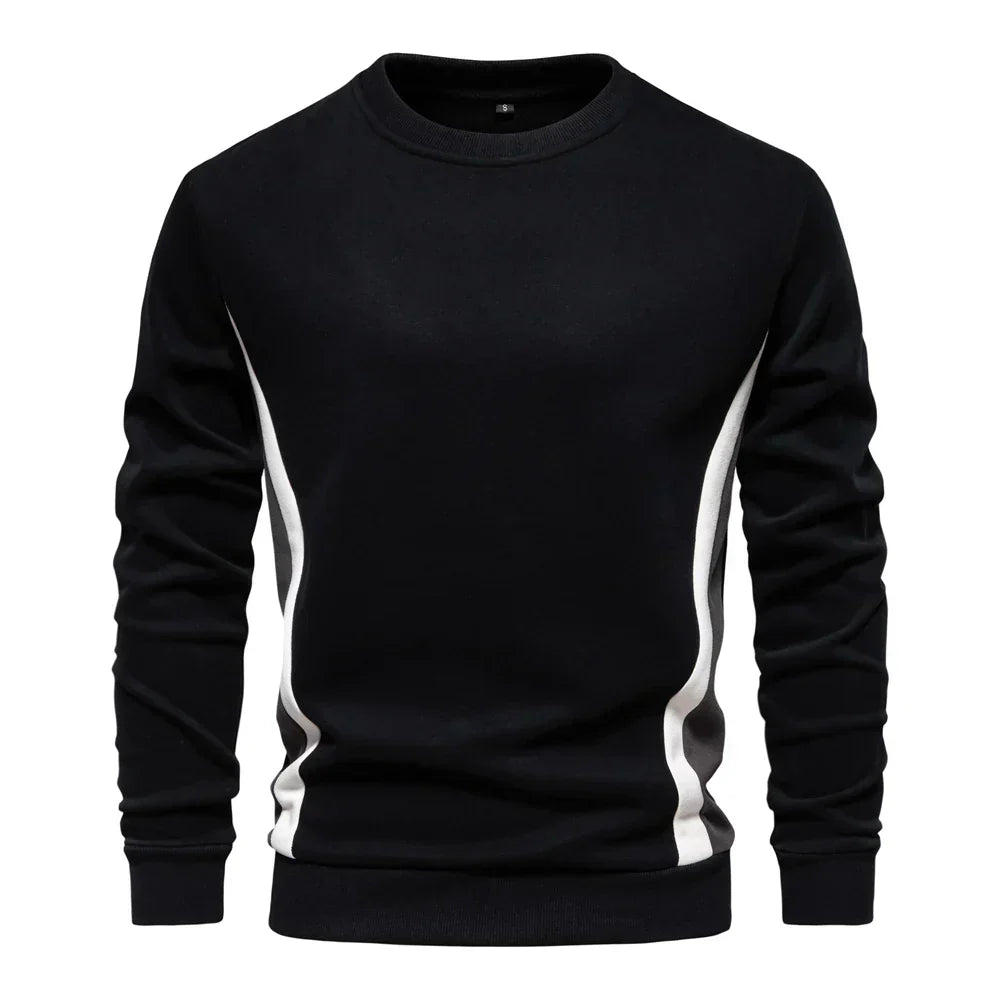 Mathieu™ - Pull à col rond à bandes latérales