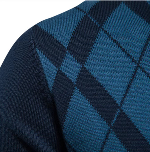 Henri™ - Pull zippé à col montant