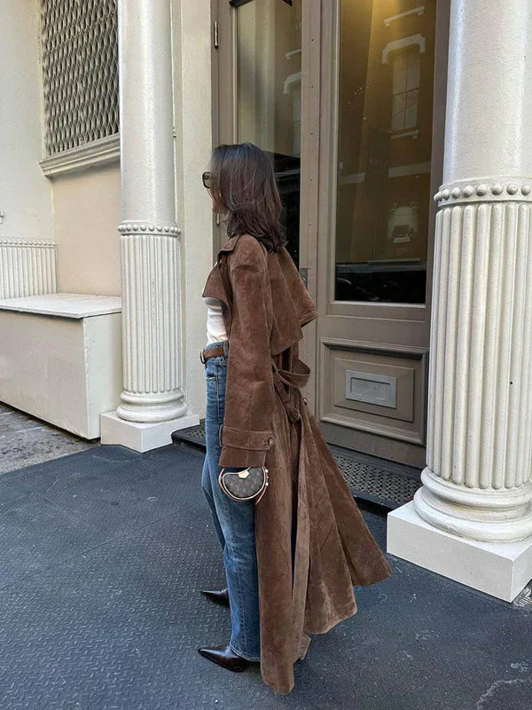 Laura™ – Trench long en daim