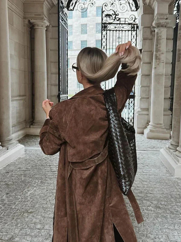 Clara™ - Trench long en daim
