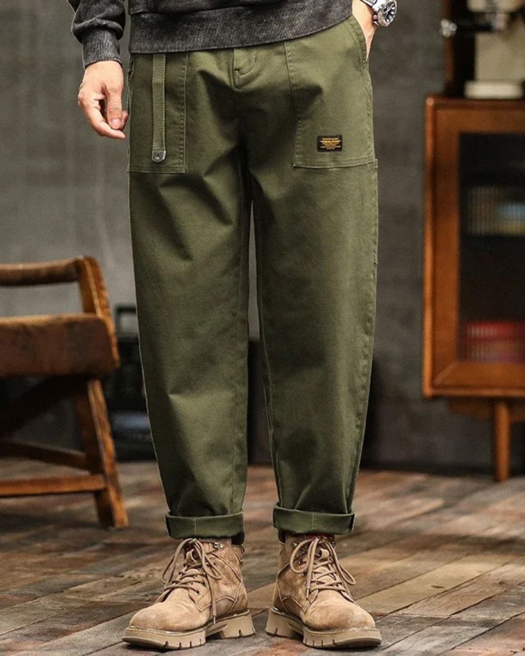 Rossi™ - Pantalon cargo classique en coton