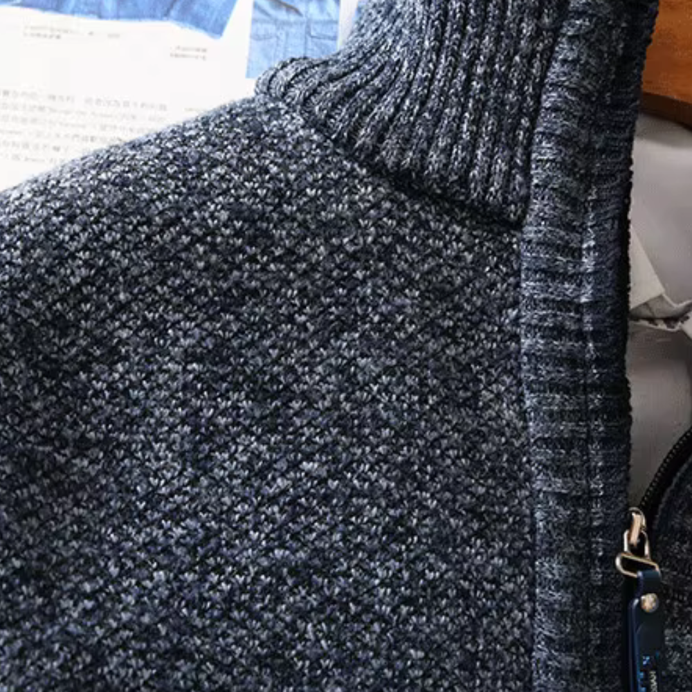 Melou™ - Pull à col montant zippé